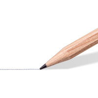 Bleistift Staedtler Natur 123 - Holz Nomalmine HB ohne Radierer Sechskantform