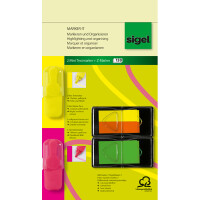 Haftmarker sigel Z-Marker HN905 - 25 x 45 mm farbig sortiert Folie Set+Stift
