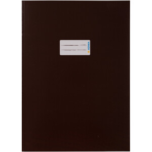 Heftumschlag Herma Premiumkarton 19754 - A4 210 x 297 mm braun mit Beschriftungsetikett Karton