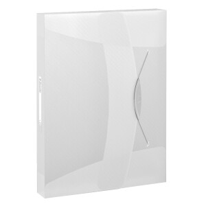 Ablagebox Esselte VIVIDA 624050 - A4 330 x 253 mm weiß 40 mm Rückenbreite bis 350 Blatt PP-Folie