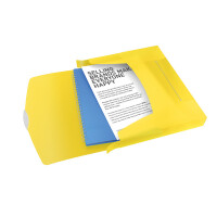 Ablagebox Esselte VIVIDA 624052 - A4 330 x 253 mm gelb 40 mm Rückenbreite bis 350 Blatt PP-Folie