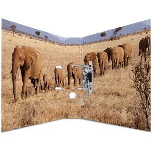 Motivordner Herma Animals 7168 - A4 315 x 285 mm Afrika Tiere 70 mm breit Hebelmechanik Folienkarton