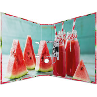 Motivordner Herma Fruit Cocktail 7104 - A4 315 x 285 mm Wassermelone 70 mm breit Hebelmechanik Folienkarton