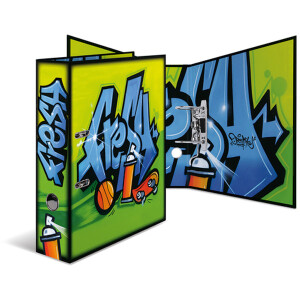 Motivordner Herma Graffiti 7154 - A4 315 x 285 mm Fresh 70 mm breit Hebelmechanik Folienkarton