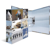 Motivordner Herma Animals 7204 - A4 315 x 285 mm Eiswelten 70 mm breit Hebelmechanik Folienkarton