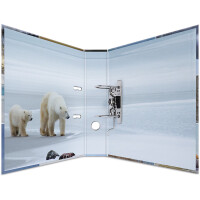 Motivordner Herma Animals 7204 - A4 315 x 285 mm Eiswelten 70 mm breit Hebelmechanik Folienkarton