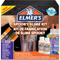 Slime Elmers Spooky Kit 2097605 - 2x Glitzerkleber a 177ml, 2 Flaschen Liquid und 4 Glitzerstifte Set