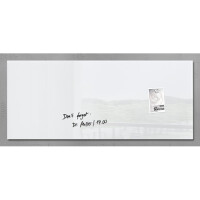 Glasmagnetboard sigel Artverum GL241 - 130 x 55 cm super weiß inkl. SuperDym Magnete