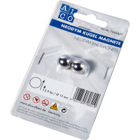 Magnet myHome & Office Neodym 011203-7062A27 - Ø 13 mm silber Pckg/2