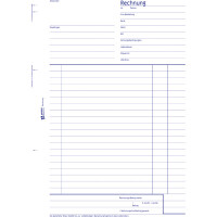 Rechnungsbuch Avery Zweckform 708 - A4 210 x 297 mm weiß/gelb 2 x 50 Blatt mit Blaupapier