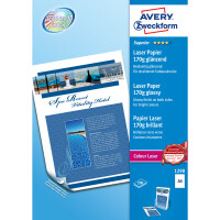 Fotopapier Avery Zweckform Superior Inkjet 1298 - A4 210 x 297 mm hochweiß für Laserdrucker L/CL glänzend beidseitig 170 g/m² Pckg/200