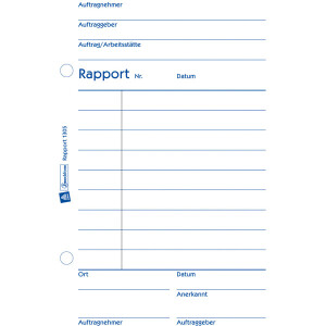 Rapport Avery Zweckform 1305 - A6 105 x 149 mm wei&szlig; 100 Blatt mit Blaupapier