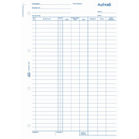 Aufmaßbuch Avery Zweckform 1318 - A4 210 x 297 mm weiß 100 Blatt mit Blaupapier