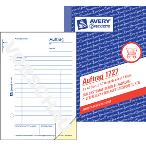 Auftragsbuch Avery Zweckform 1727 - A6 105 x 149 mm...