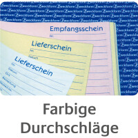 Auftrags/Lieferschein/Rechnungsbuch Avery Zweckform 1749 - A5 149 x 210 mm weiß/gelb/rosa 3 x 40 Blatt selbstdurchschreibend