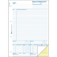 Rapport/Regiebericht Avery Zweckform 1769 - A4 210 x 297 mm weiß/gelb 2 x 40 Blatt selbstdurchschreibend