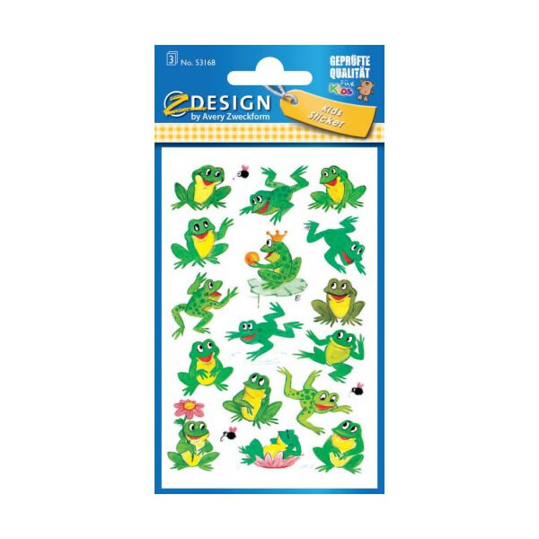 Sticker Avery Zweckform Z-Design 53168 - Frösche Papier Pckg/48