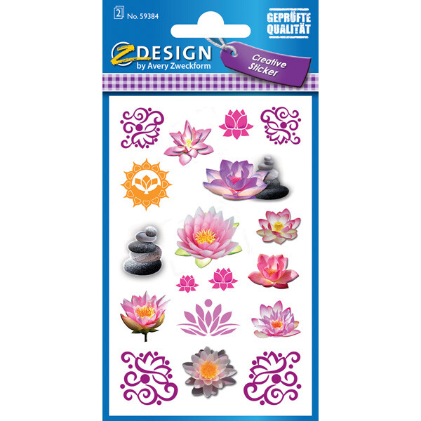 Sticker Avery Zweckform Z-Design 54384 - Lotus Papier Pckg/36