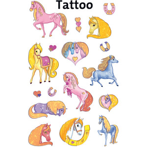 Tattoofolie Avery Zweckform Kids 56681 - Pferde ablösbar Pckg/17