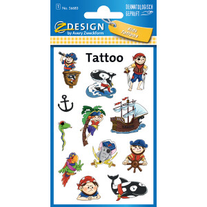 Tattoofolie Avery Zweckform Kids 56683 - Piraten...