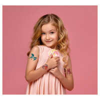 Tattoofolie Avery Zweckform Kids 56669 - Einhörner ablösbar Pckg/10
