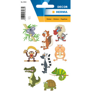 Sticker Herma Decor 3063 - Zoo-linge Papier Pckg/27