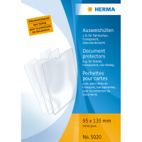 Ausweishülle Herma 5020 - Fahrkarten 135 x 95 mm farblos 0,14 mm PP-Folie