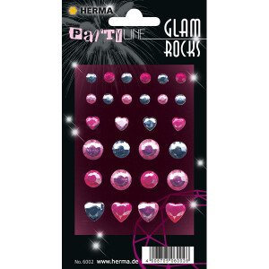 Sticker Glam Rocks Herma 6002 - Diamonds permanent haftend Strasssteine Pckg/28