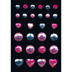 Sticker Glam Rocks Herma 6002 - Diamonds permanent haftend Strasssteine Pckg/28