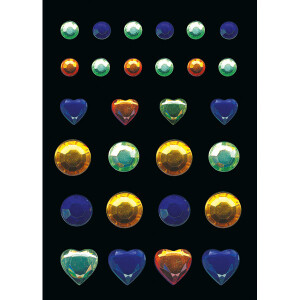 Sticker Glam Rocks Herma 6646 - Jewels permanent haftend Strasssteine Pckg/28