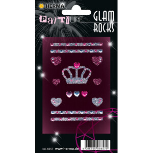 Sticker Glam Rocks Herma 6657 - Crown permanent haftend...