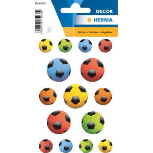 Sticker Herma Decor 15033 - Fußball Papier Pckg/48