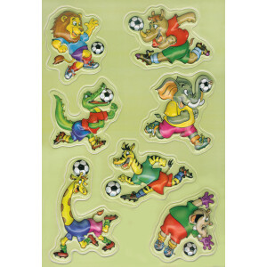 Sticker Herma Decor 6253 - Fußballtiere Folie Pckg/7