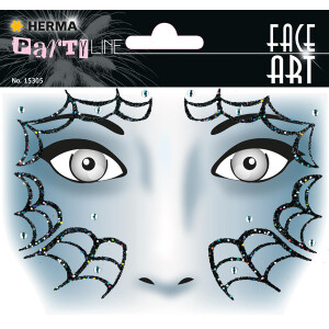 Tattoofolie Herma Face Art 15305 - Spinne Gesichtstattoo...