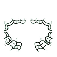 Tattoofolie Herma Face Art 15305 - Spinne Gesichtstattoo ablösbar 1 Bogen