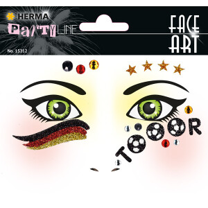 Tattoofolie Herma Face Art 15312 - Fu&szlig;ball...