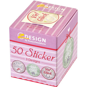 Sticker Avery Zweckform Z-Design 56810 - Glücksmotiv Papier Pckg/50