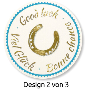 Sticker Avery Zweckform Z-Design 56811 - Viel Glück Papier Pckg/50