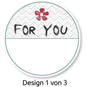 Sticker Avery Zweckform Z-Design 56816 - For You Geschenkbeschriftung Papier Pckg/50