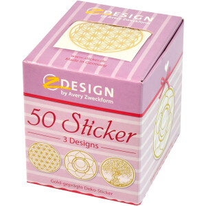Sticker Avery Zweckform Z-Design 56817 - Lebensblume Papier Pckg/50