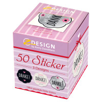 Sticker Avery Zweckform Z-Design 56856 - Danke Papier Pckg/50