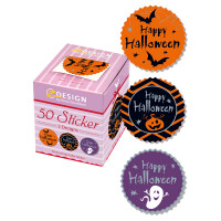 Sticker Halloween Avery Zweckform 56858 - Happy Papier Rolle/50 Stück