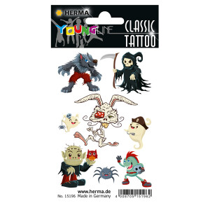 Tattoofolie Herma Classic 15196 - Zombies ablösbar Pckg/8