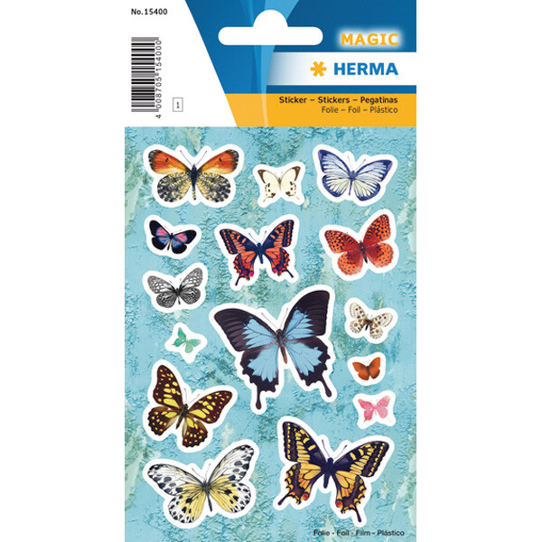 Sticker Herma Magic 15400 - Schmetterlingsflug Folie Pckg/15