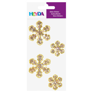 Sticker Heyda Textil 3782825 - Eiskristalle Pckg/4