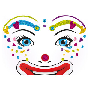 Tattoofolie Herma Face Art 15427 - Clown Gesichtstattoo...