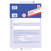 Auftragsverarbeitungsvertrag Avery Zweckform 2864 - A4 210 x 297 mm blau 4 Blatt selbstdurchschreibend