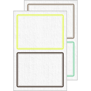 Haushaltsschmucketikett Avery Zweckform 62020 - 97 x 73 mm weiß permanent Papier für Handbeschriftung Pckg/8