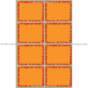 Tiefk&uuml;hletikett Avery Zweckform 3702 - 28 x 36 mm orange abl&ouml;sbar Papier f&uuml;r Handbeschriftung Pckg/48