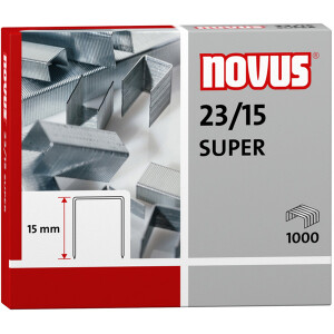 Heftklammer Novus Super 042-0044 - 23/15 120 Blatt Stahl,...